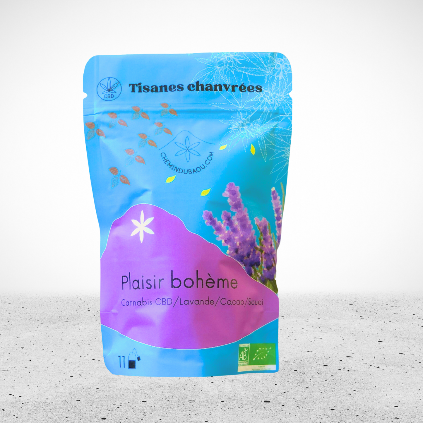 PLAISIR BOHEME : Cannabis CBD / Cacao / Lavande / Calendula