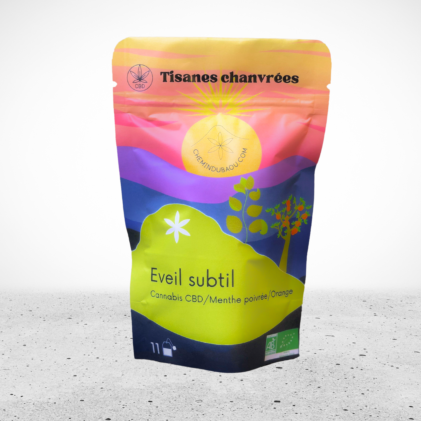 EVEIL SUBTIL : Cannabis CBD / Menthe poivrée / Orange